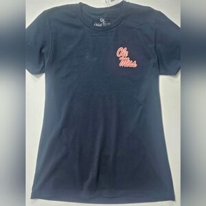 Ole Miss Youth Boys T-shirt Large Great State Black Red Rebels NCAA College‎ Tee